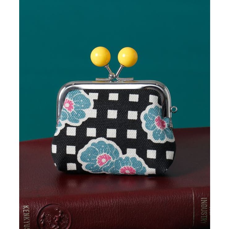 ブラック系その他 | 【カヤ】格子レトロがま口 | アミナコレクション 