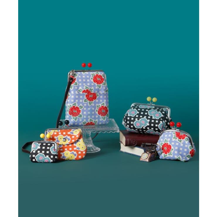 【カヤ】格子レトロ俵がま口 | アミナコレクション  | 詳細画像1 