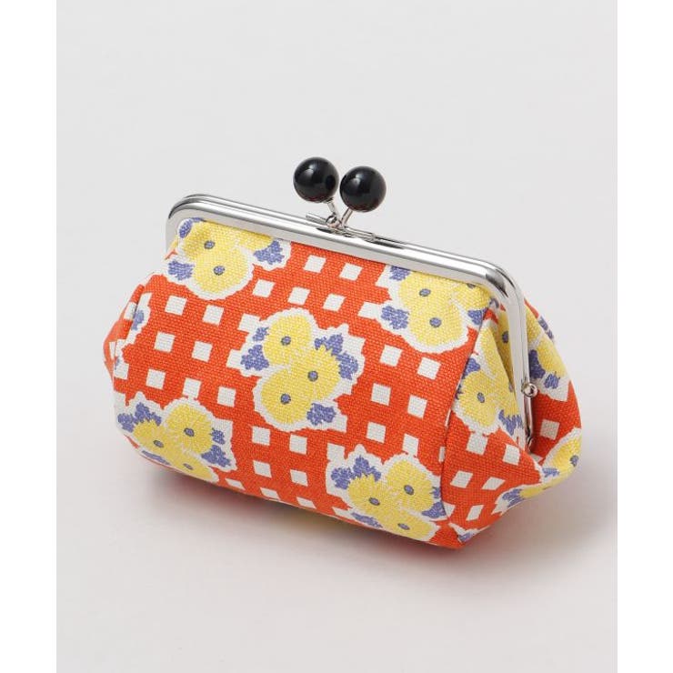 オレンジ系その他 | 【カヤ】格子レトロ俵がま口 | アミナコレクション 