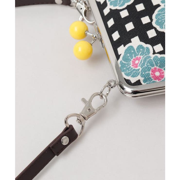 【カヤ】格子レトロがま口ショルダーバッグ | アミナコレクション  | 詳細画像11 