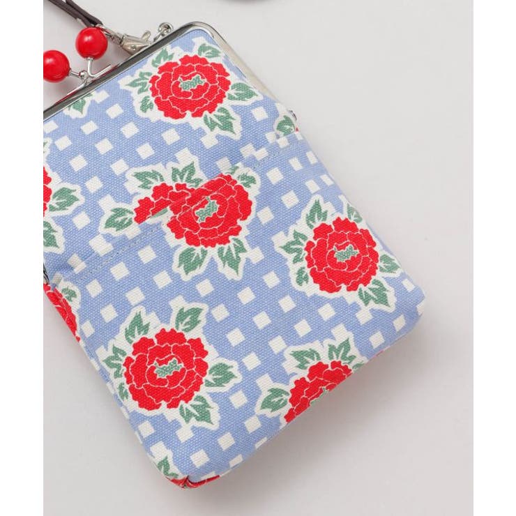 【カヤ】格子レトロがま口ショルダーバッグ | アミナコレクション  | 詳細画像15 