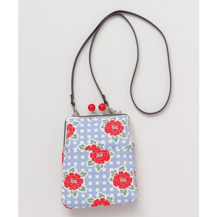 【カヤ】格子レトロがま口ショルダーバッグ | アミナコレクション  | 詳細画像4 