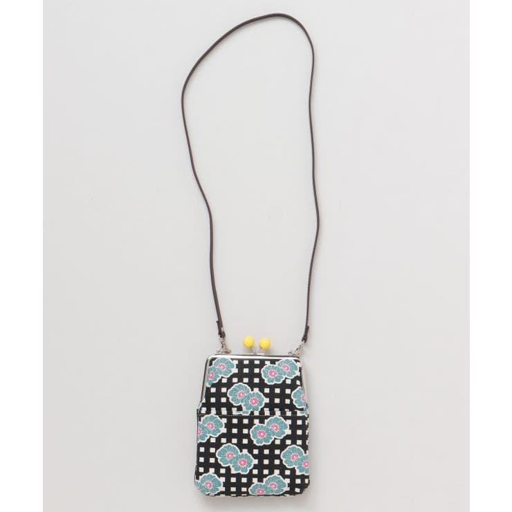 【カヤ】格子レトロがま口ショルダーバッグ | アミナコレクション  | 詳細画像6 