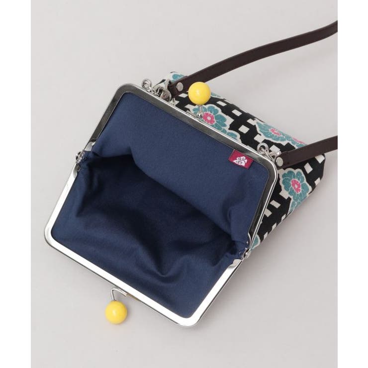 【カヤ】格子レトロがま口ショルダーバッグ | アミナコレクション  | 詳細画像7 