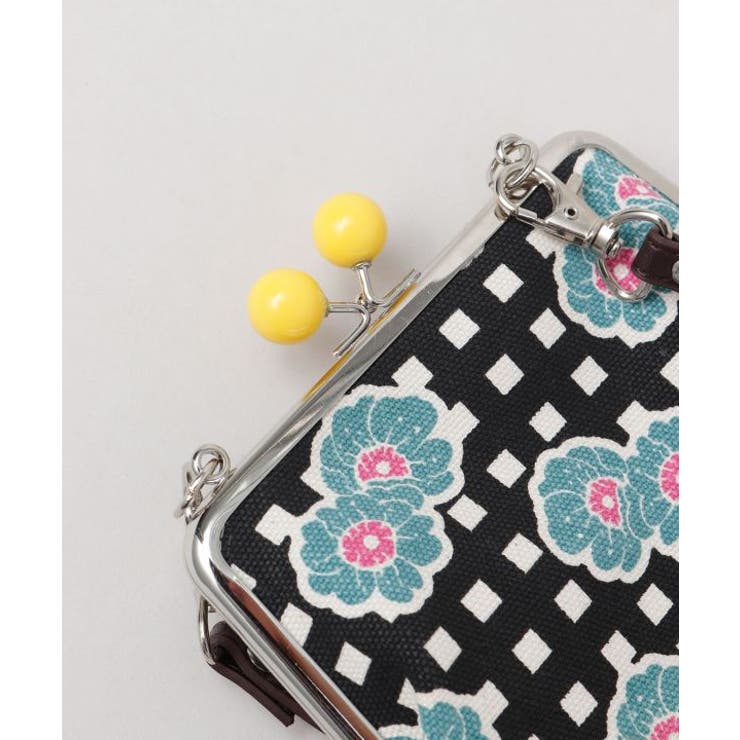 【カヤ】格子レトロがま口ショルダーバッグ | アミナコレクション  | 詳細画像8 