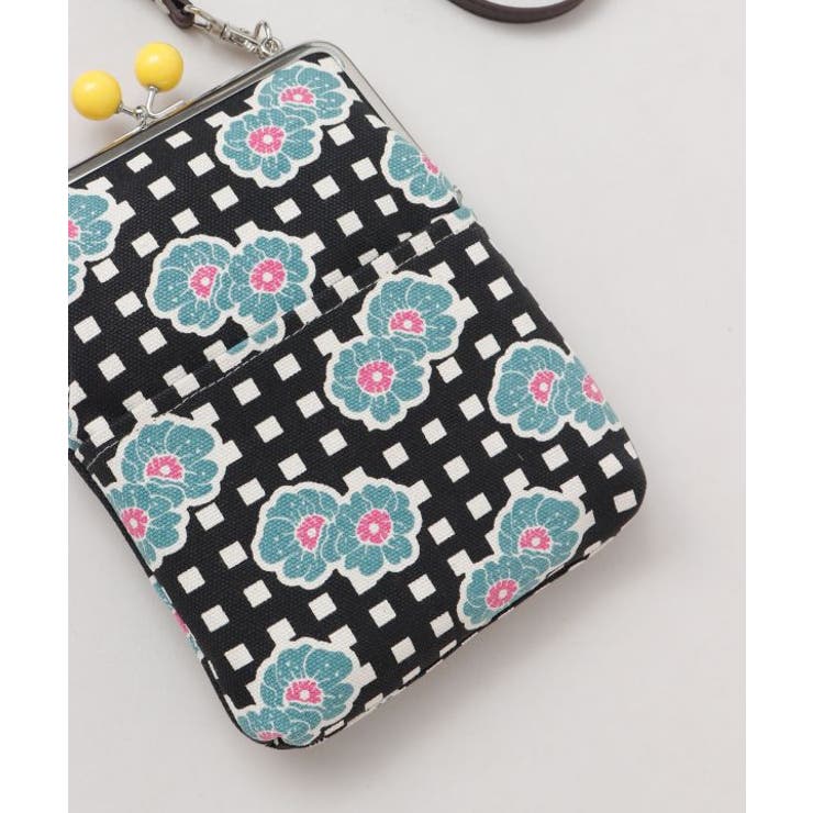 【カヤ】格子レトロがま口ショルダーバッグ | アミナコレクション  | 詳細画像9 