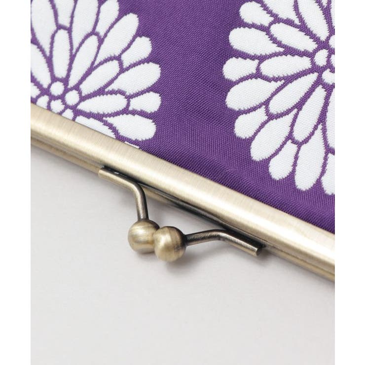 【カヤ】花ふくれ織り がま口メガネケース | アミナコレクション  | 詳細画像2 