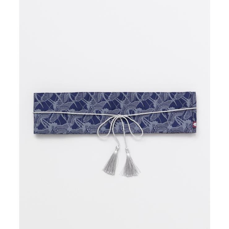 ネイビー | 【カヤ】情景ふくれ織り帯ベルト | アミナコレクション 