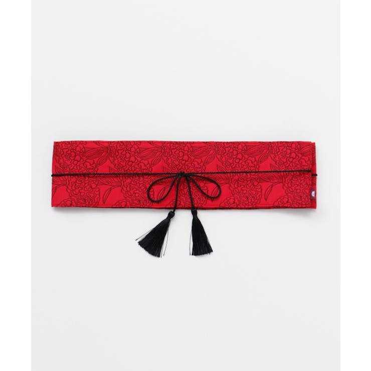 レッド | 【カヤ】情景ふくれ織り帯ベルト | アミナコレクション 