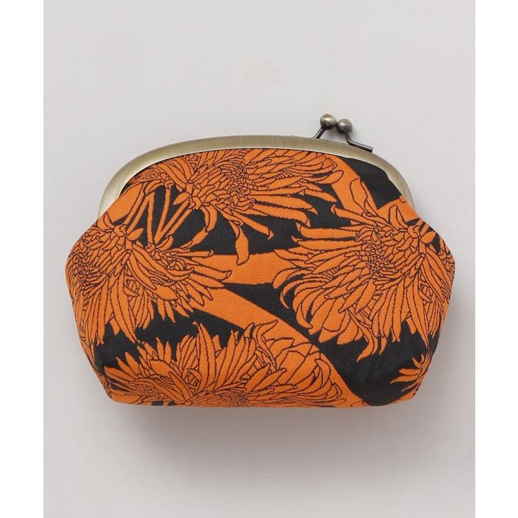 ブラウン系その他 | 【カヤ】花影ふくれ織りマルチがま口 | アミナコレクション 