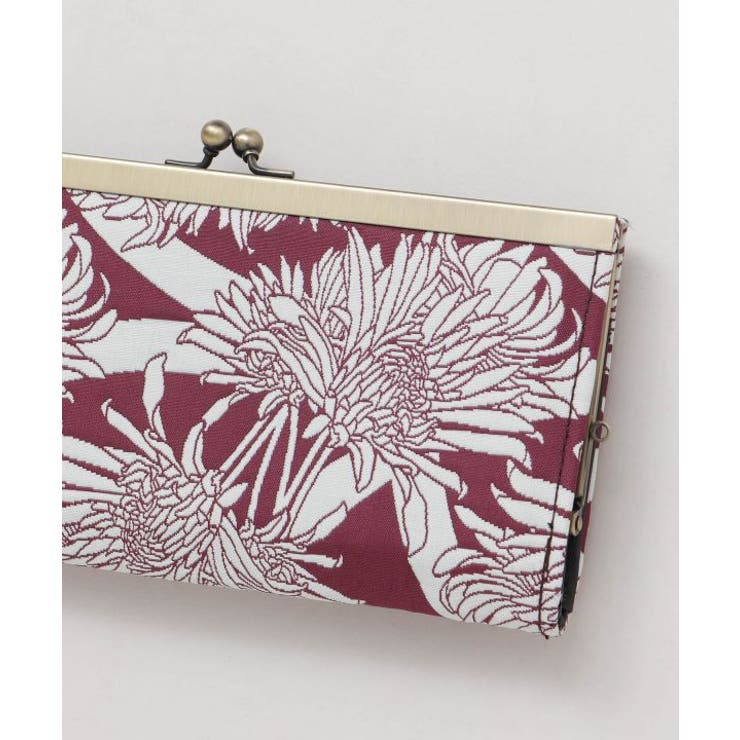 【カヤ】花影ふくれ織りがま口長財布 | アミナコレクション  | 詳細画像2 