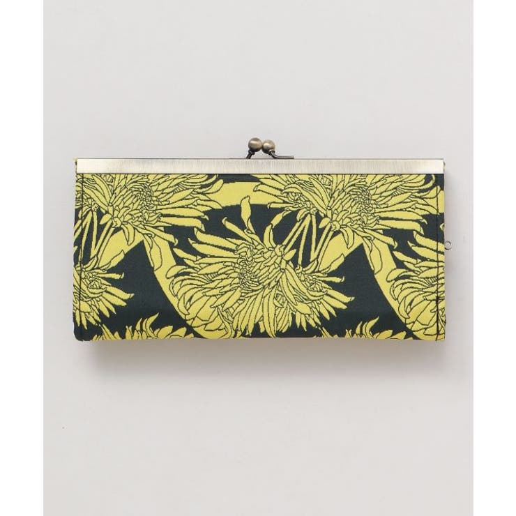 ゴールド系その他 | 【カヤ】花影ふくれ織りがま口長財布 | アミナコレクション 