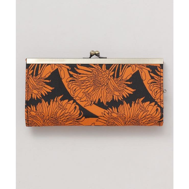 ブラウン系その他 | 【カヤ】花影ふくれ織りがま口長財布 | アミナコレクション 