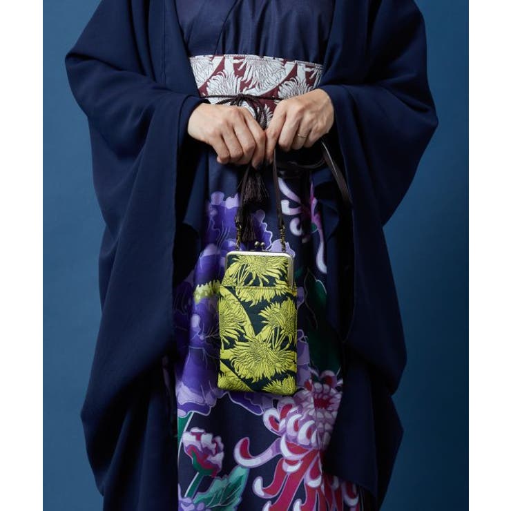 【カヤ】花影ふくれ織りがま口ショルダーバッグ | アミナコレクション  | 詳細画像2 