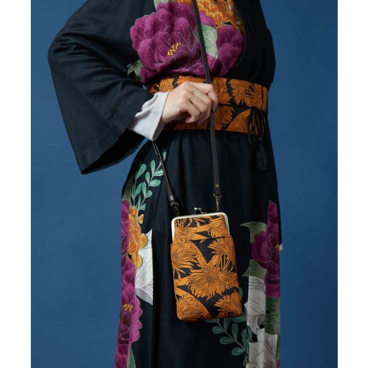 【カヤ】花影ふくれ織りがま口ショルダーバッグ | アミナコレクション  | 詳細画像3 