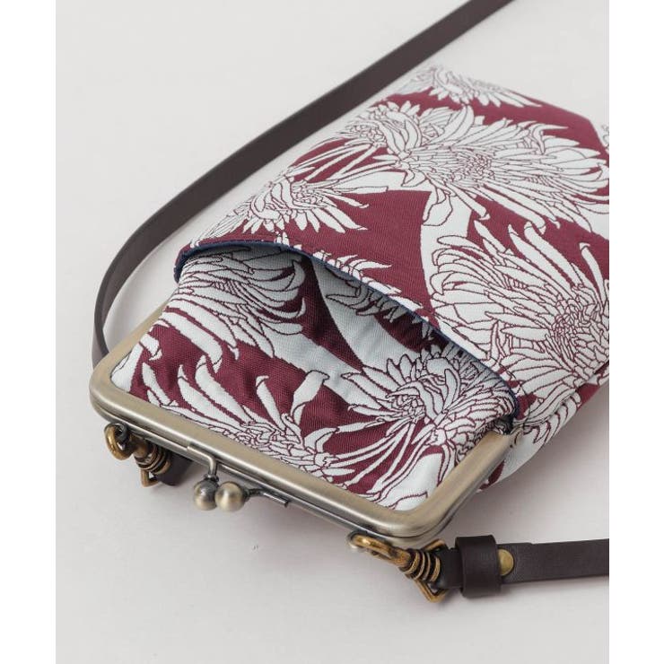 【カヤ】花影ふくれ織りがま口ショルダーバッグ | アミナコレクション  | 詳細画像5 