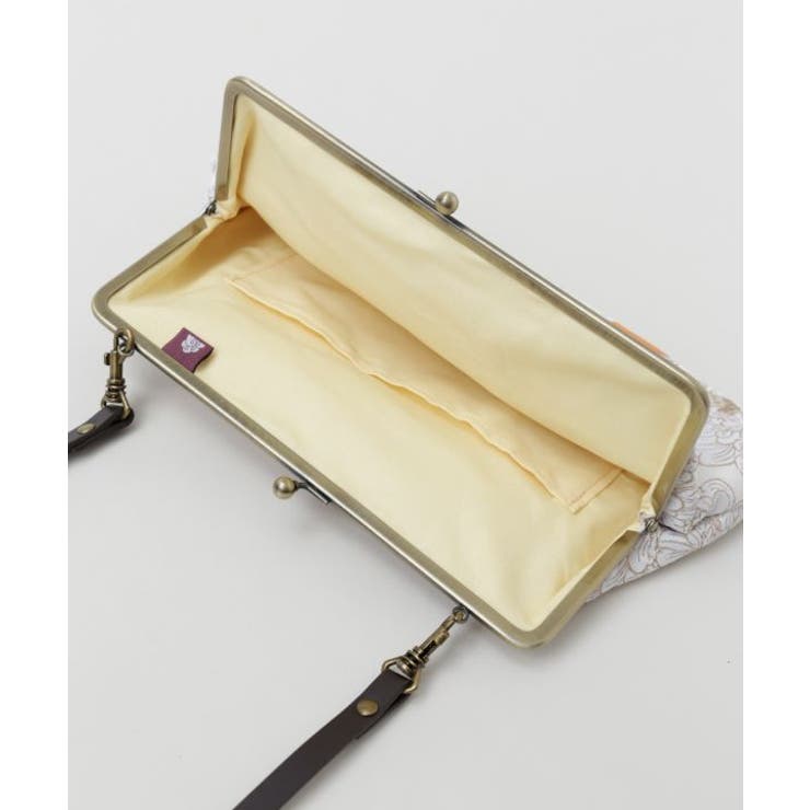 【カヤ】華やか四角がま口クラッチ＆ショルダーバッグ2WAY | アミナコレクション  | 詳細画像10 