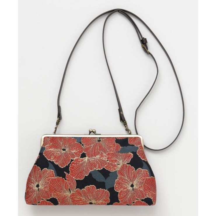 【カヤ】華やか四角がま口クラッチ＆ショルダーバッグ2WAY | アミナコレクション  | 詳細画像4 