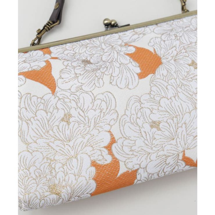 【カヤ】華やか四角がま口クラッチ＆ショルダーバッグ2WAY | アミナコレクション  | 詳細画像6 