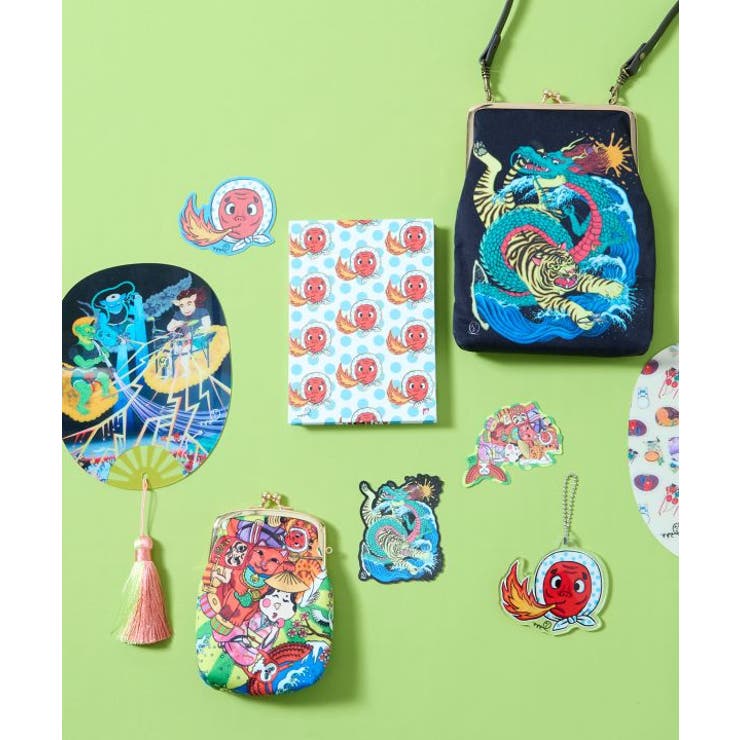 【カヤ】マルチがま口《鈴木ひょっとこ×倭物やカヤ》 | アミナコレクション  | 詳細画像1 