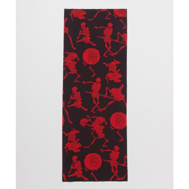 ブラック×レッド | 【カヤ】暁斎漫画手拭 | アミナコレクション 