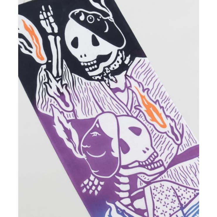 【カヤ】骸骨おかひょこ手拭 | アミナコレクション  | 詳細画像1 