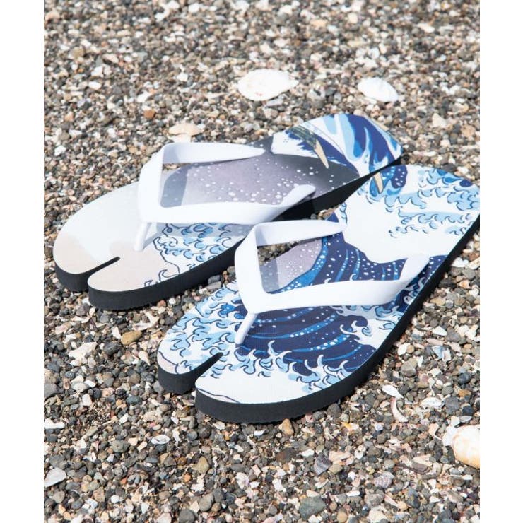 【カヤ】浮世絵足袋型ビーチサンダル(27-28cm ) | アミナコレクション  | 詳細画像3 