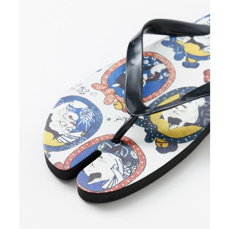 【カヤ】浮世絵柄足袋サンダル（24-25cm） | アミナコレクション  | 詳細画像4 