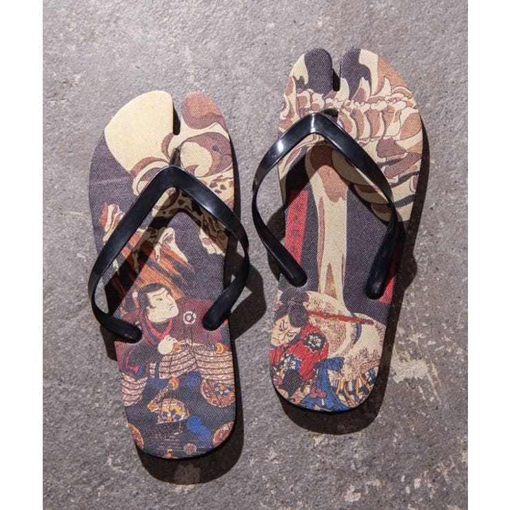 【カヤ】浮世絵柄足袋サンダル（24-25cm） | アミナコレクション  | 詳細画像8 