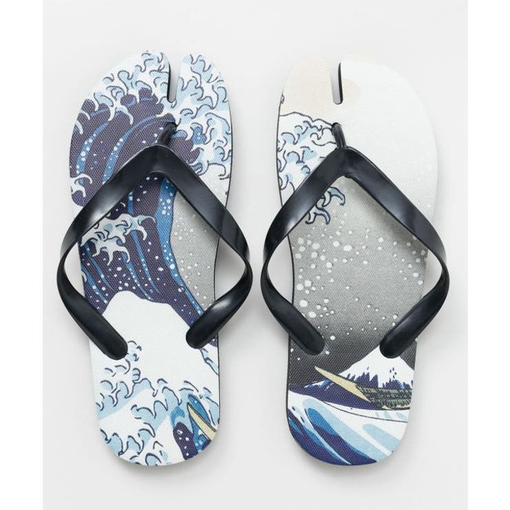 【カヤ】浮世絵柄足袋サンダル（26-28cm） | アミナコレクション  | 詳細画像2 