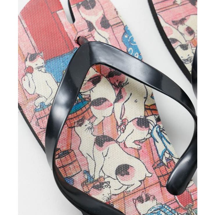 【カヤ】浮世絵柄足袋サンダル（26-28cm） | アミナコレクション  | 詳細画像3 
