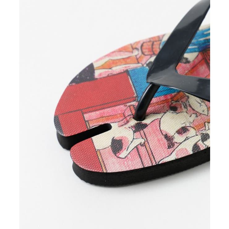 【カヤ】浮世絵柄足袋サンダル（26-28cm） | アミナコレクション  | 詳細画像4 