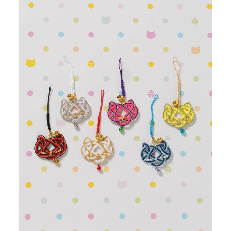 【カヤ】水引猫ストラップ | アミナコレクション  | 詳細画像1 