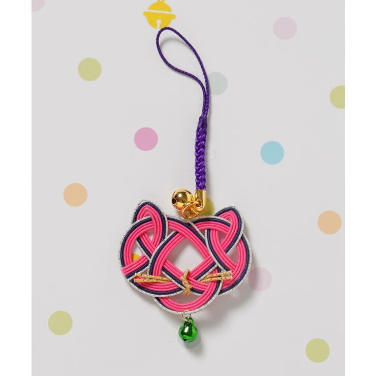ピンク | 【カヤ】水引猫ストラップ | アミナコレクション 