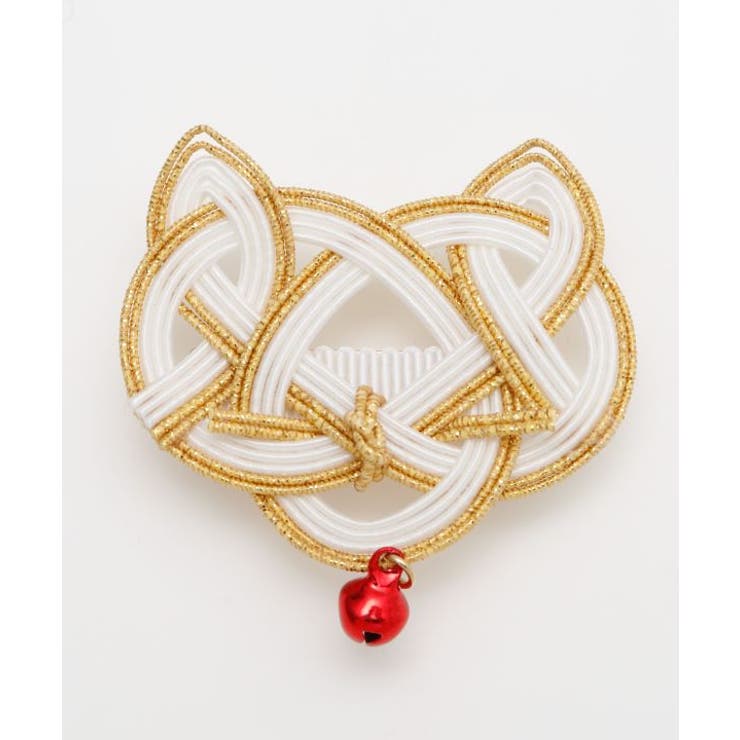 ホワイト | 【カヤ】水引猫帯飾り | アミナコレクション 