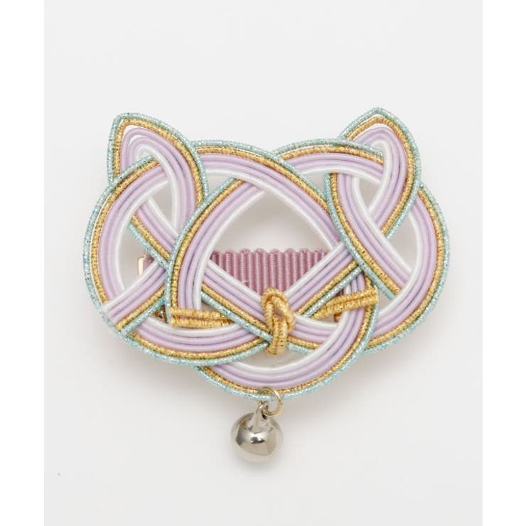 パープル | 【カヤ】水引猫帯飾り | アミナコレクション 