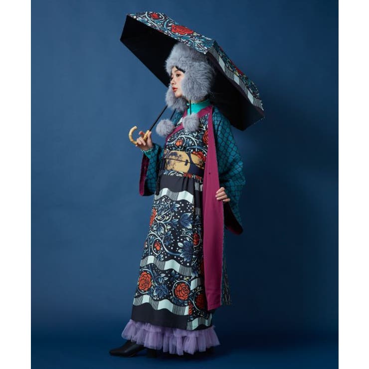 【カヤ】折りたたみ日傘《重宗玉緒×倭物やカヤ》 | アミナコレクション  | 詳細画像1 