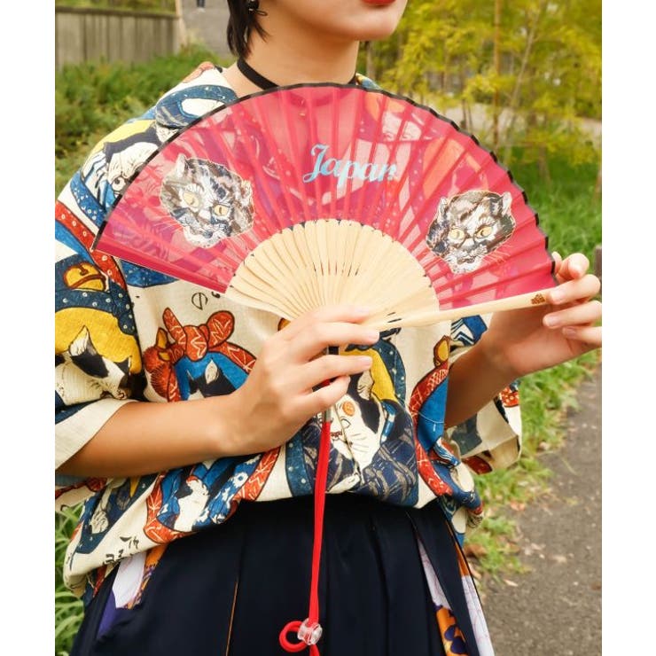 【カヤ】刺しジャン扇子 | アミナコレクション | 詳細画像1 