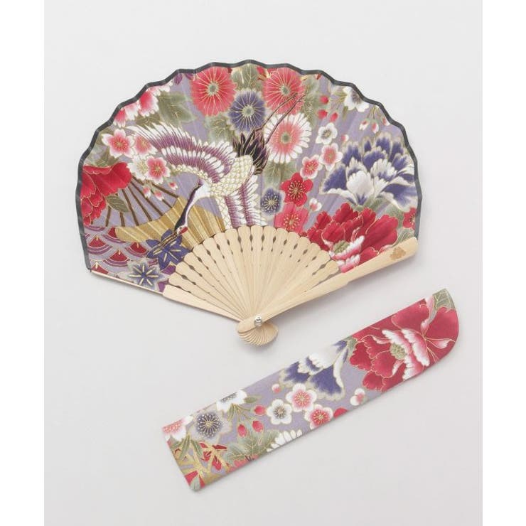 パープル | 【カヤ】開花扇子 | アミナコレクション 