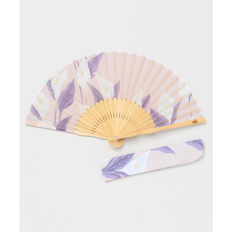 ベージュ | 【カヤ】水芭蕉扇子 | アミナコレクション 
