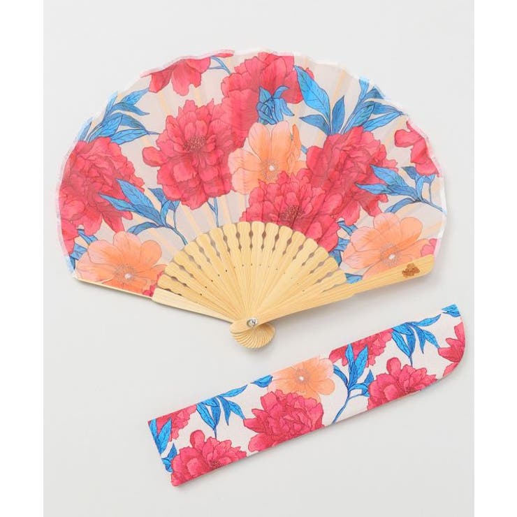 ベージュ系その他 | 【カヤ】花便り扇子 | アミナコレクション 