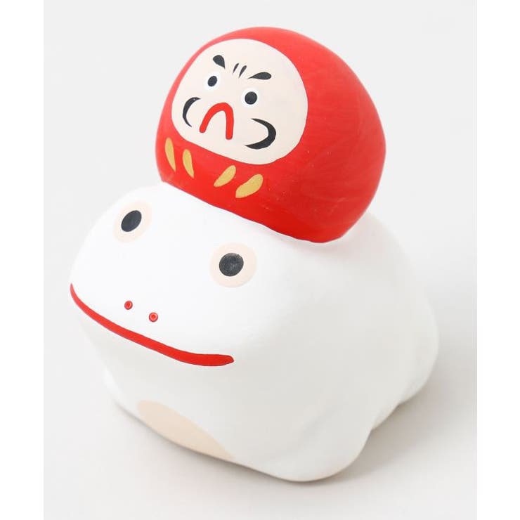 ホワイト×レッド | 【カヤ】ダルマノリカエル陶器 | アミナコレクション 