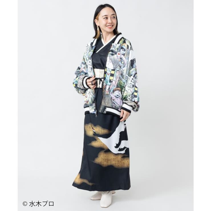 カヤ】ゲゲゲの鬼太郎リバーシブル刺子ジャン《水木しげる》[品番