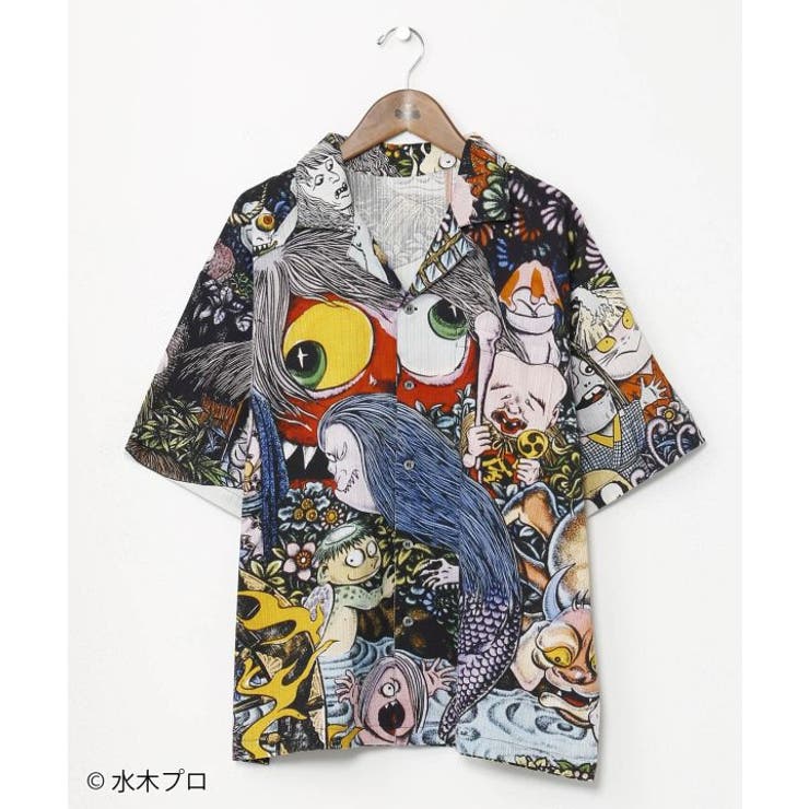 【カヤ】アロハシャツ（Mサイズ）《水木しげる》 | アミナコレクション  | 詳細画像2 