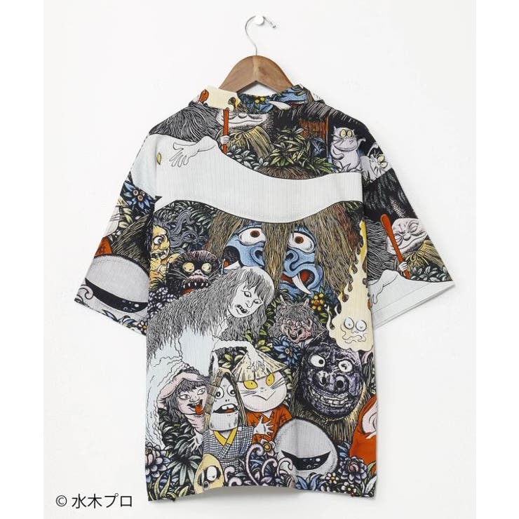 【カヤ】アロハシャツ（Mサイズ）《水木しげる》 | アミナコレクション  | 詳細画像3 