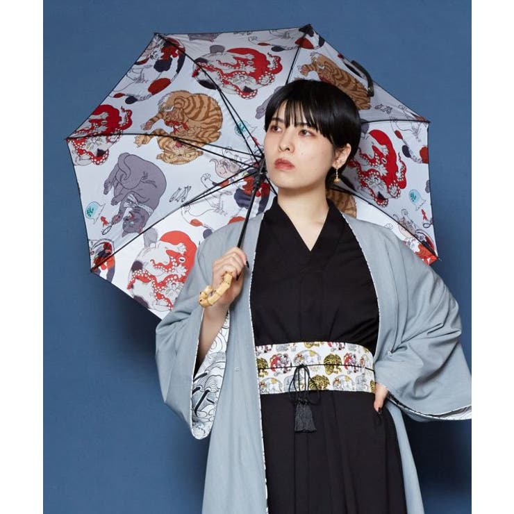 カヤ】【遮光率90%以上・晴雨兼用】日傘《石黒亜矢子×倭物やカヤ
