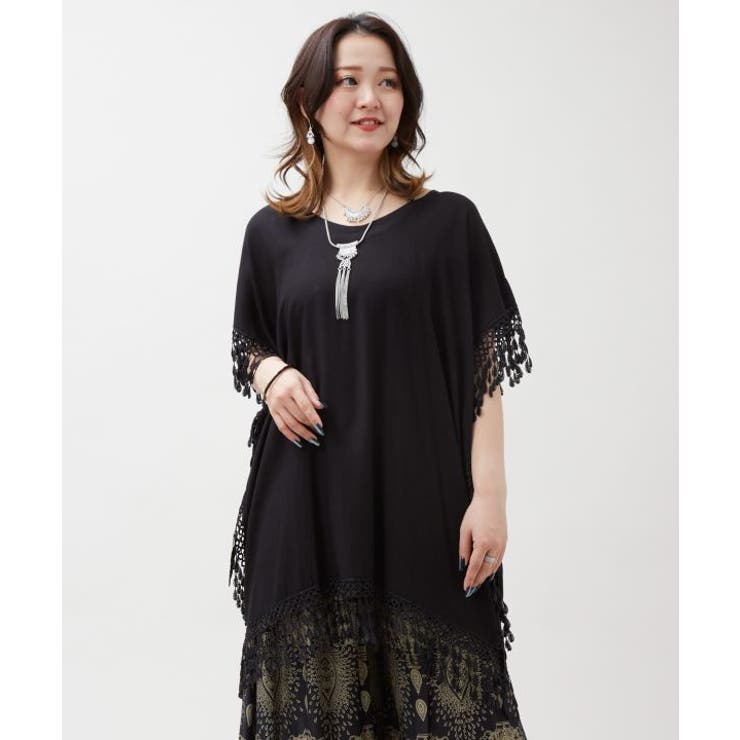 ブラック | 【チャイハネ】シズクレーストップス | アミナコレクション 