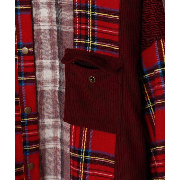 【チャイハネ】チェックパッチワークシャツ | アミナコレクション  | 詳細画像11 