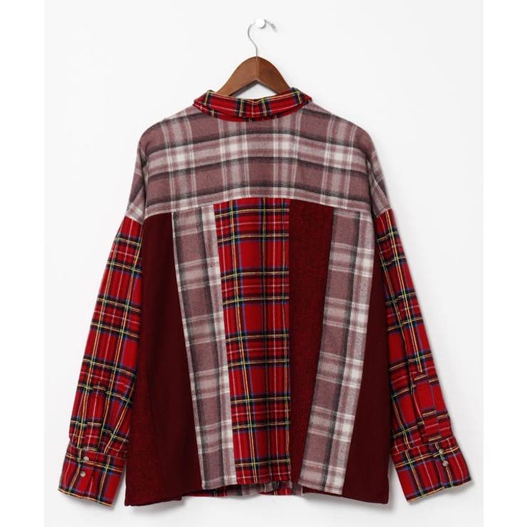 【チャイハネ】チェックパッチワークシャツ | アミナコレクション  | 詳細画像16 