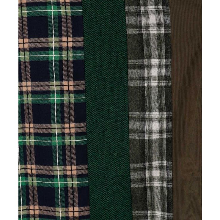 【チャイハネ】チェックパッチワークシャツ | アミナコレクション  | 詳細画像8 